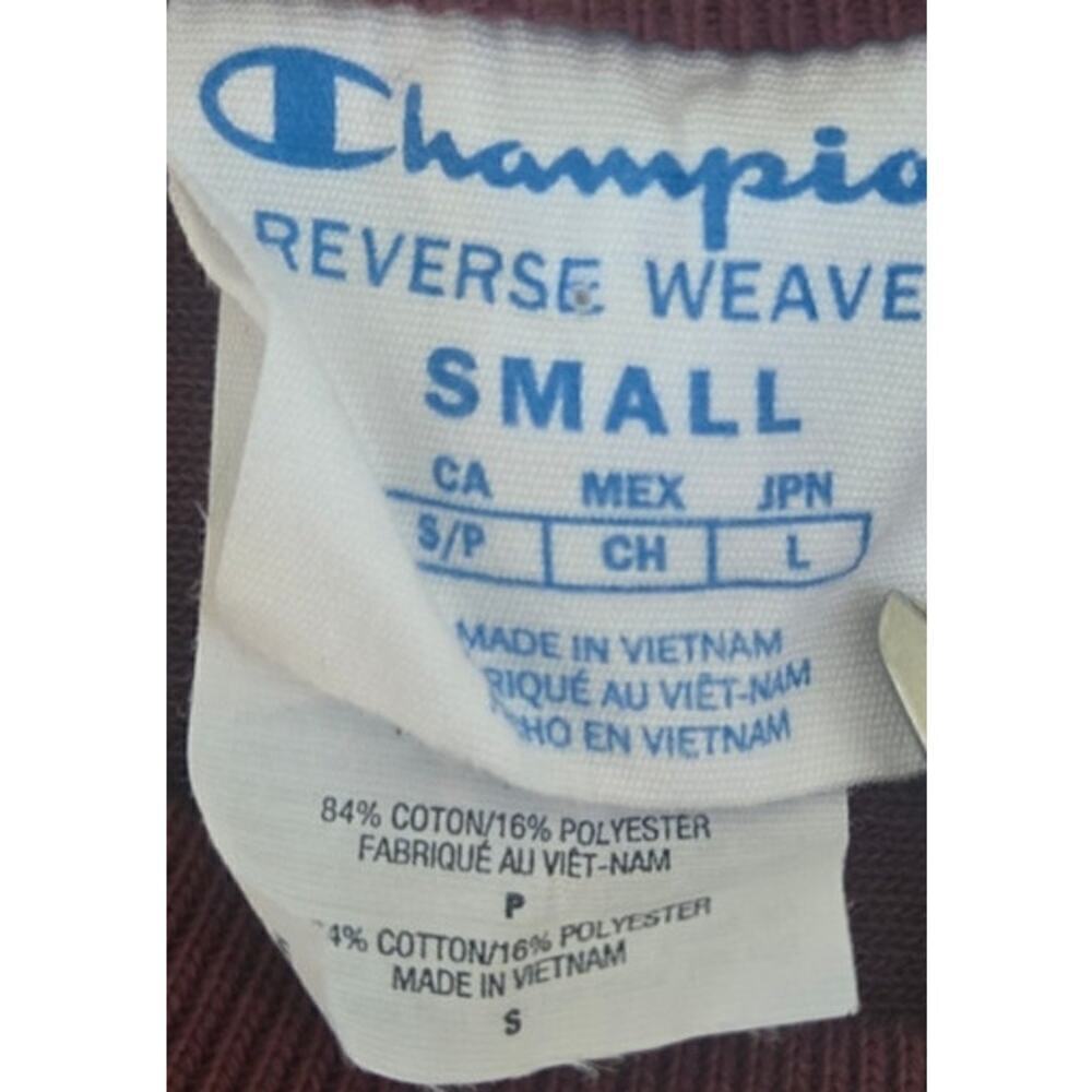 Champion Reverse Weave Unisex Long Sleeve Sweatshirt Vintage Size Small - Picture 5 of 6